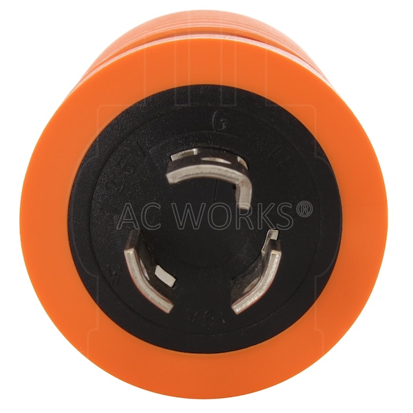 Ac Works Locking Adapter NEMA L5-15P 15 Amp Locking Plug to Household 15/20A Connector - ADL515520
