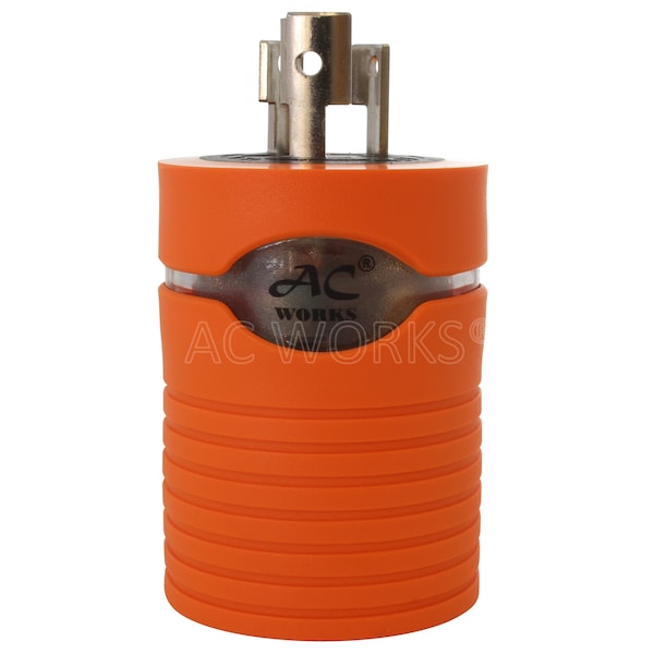 Ac Works Locking Adapter NEMA L5-15P 15 Amp Locking Plug to Household 15/20A Connector - ADL515520