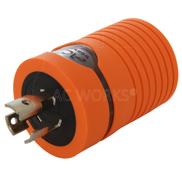 Ac Works Locking Adapter NEMA L5-15P 15 Amp Locking Plug to Household 15/20A Connector - ADL515520