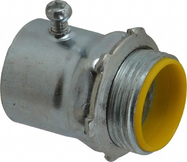 Cooper Crouse-Hinds Conduit Connector: For EMT, Steel, 2" Trade Size - 1455