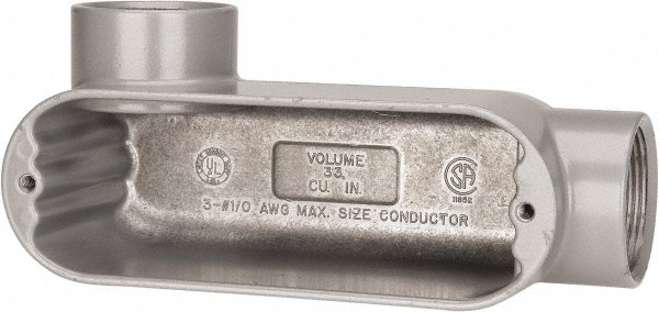 Hubbell-Raco Conduit Bodies: Conduit Form Type: 85; Conduit Body Type: LL - LL050