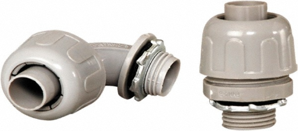Anaconda Sealtite Conduit Connector: For Liquid-Tight, Nylon, 1/2" Trade Size - 500009