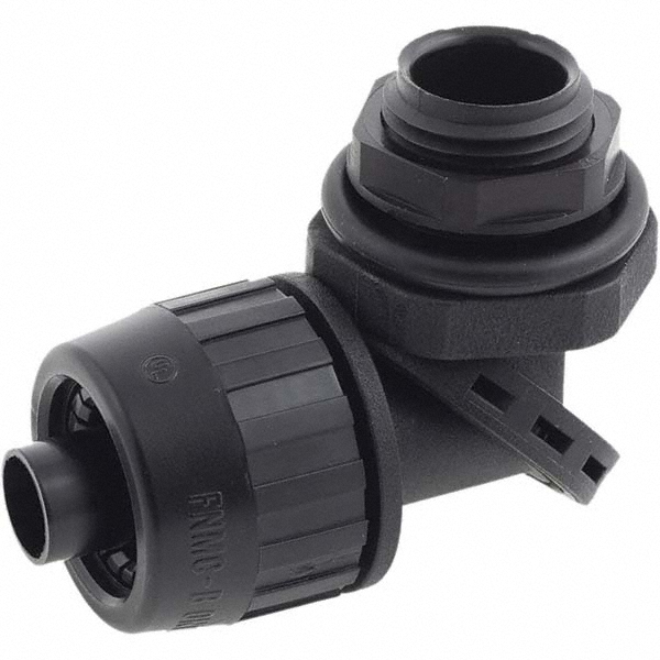 Anaconda Sealtite Conduit Connector: For Liquid-Tight, Nylon, 1/2" Trade Size - 500009
