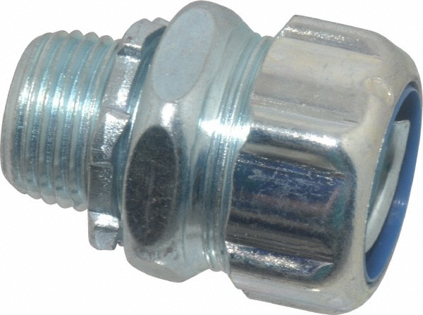 Thomas & Betts Conduit Connector: For Liquid-Tight, Malleable Iron, 1/2" Trade Size - 5242