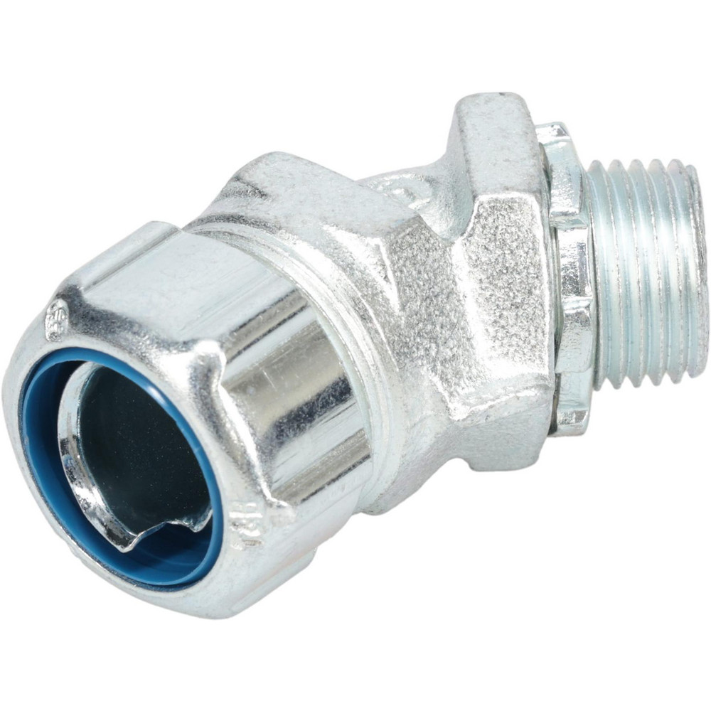Thomas & Betts Conduit Connector: For Liquid-Tight, Malleable Iron, 1/2" Trade Size - 5242