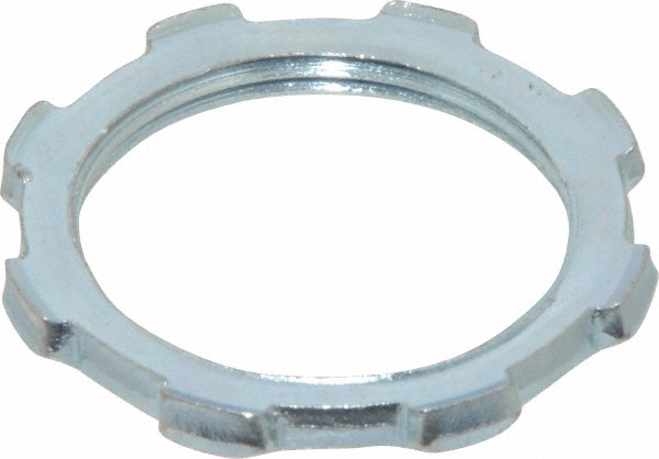 Cooper Crouse-Hinds Conduit Locknut: For Rigid & Intermediate (IMC), Steel, 1-1/4" Trade Size - 14