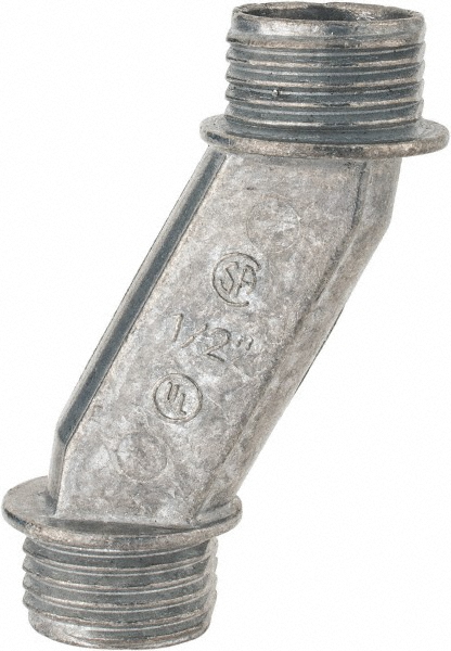 Thomas & Betts Conduit Nipple: For Rigid & Intermediate (IMC), Die Cast Zinc, 1/2" Trade Size - HO221