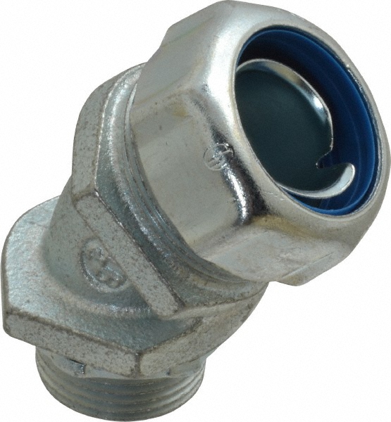 Thomas & Betts Conduit Connector: For Liquid-Tight, Steel, 2" Trade Size - 5337
