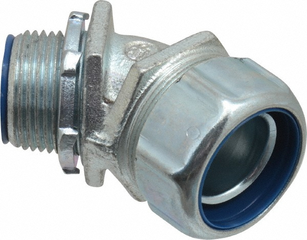Thomas & Betts Conduit Connector: For Liquid-Tight, Steel, 2" Trade Size - 5337