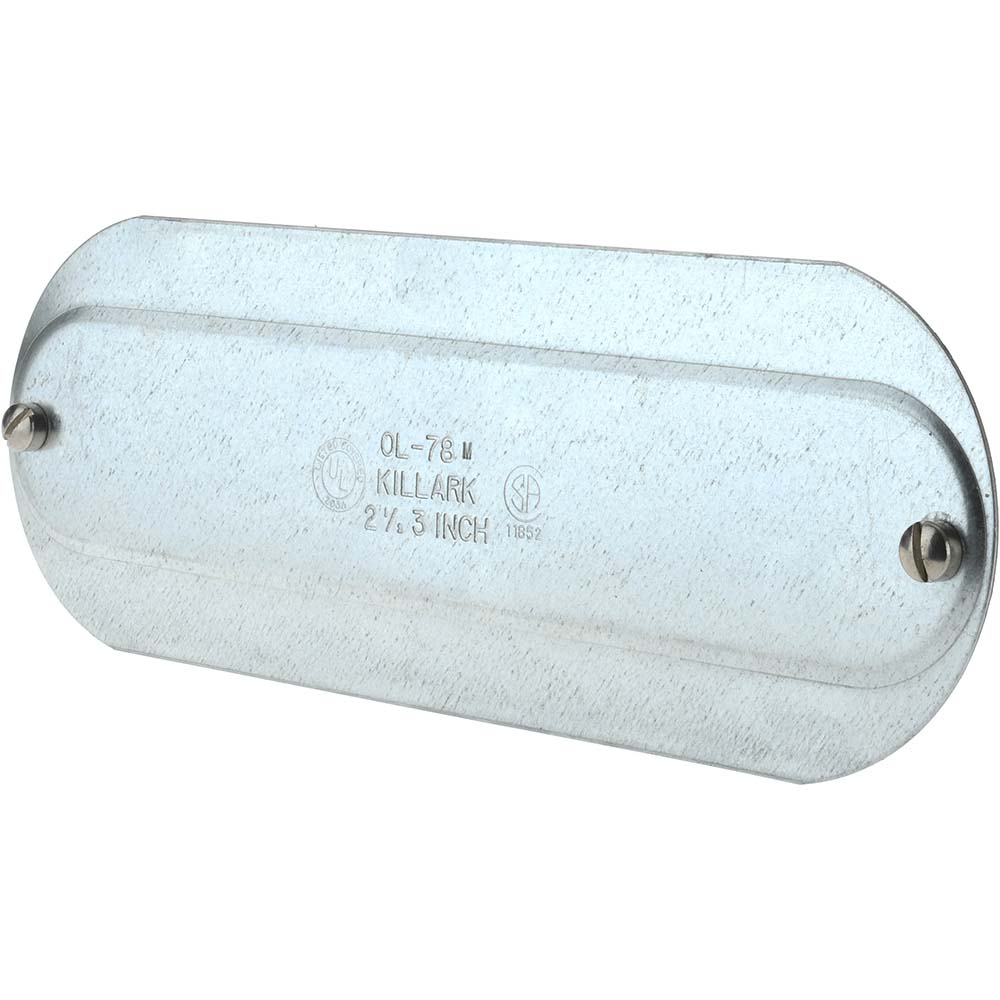 Hubbell Killark 2-1/2" & 3" Trade, Steel Conduit Body Cover Plate - OL-78M