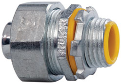 Value Collection Conduit Connector: For Liquid-Tight, Polyvinylchloride, 1/2" Trade Size - BD-17586