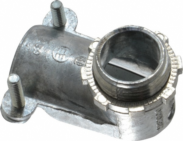 Thomas & Betts Conduit Connector: For FMC, Die Cast Zinc, 3/8" Trade Size - XC290