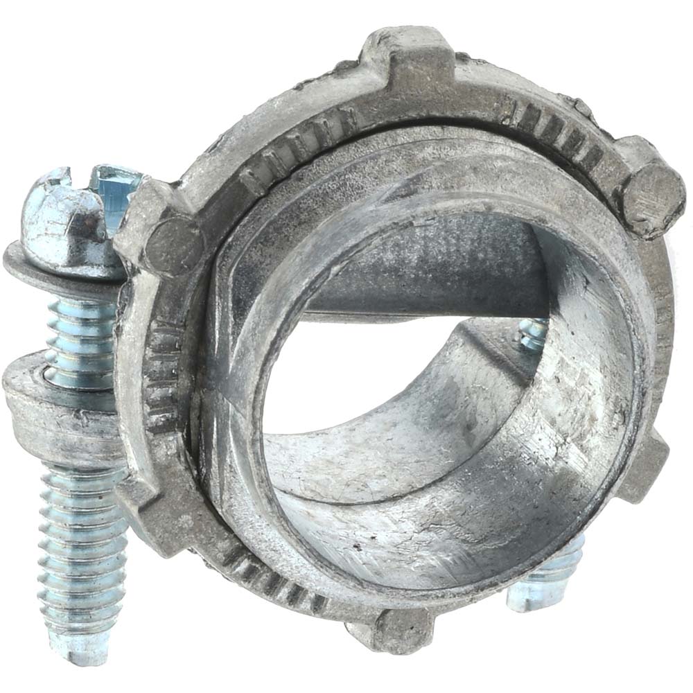 Thomas & Betts Conduit Connector: For FMC, Die Cast Zinc, 3/8" Trade Size - XC290