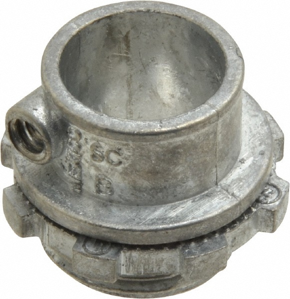 Cooper Crouse-Hinds Conduit Connector: For FMC, Malleable Iron, 3/8" Trade Size - 702V