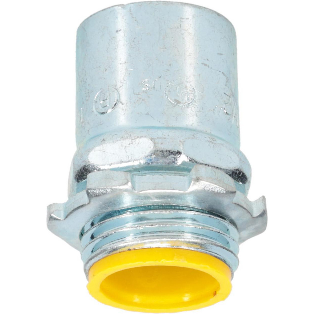 Cooper Crouse-Hinds Conduit Connector: For EMT, Steel, 1/2" Trade Size - 1450