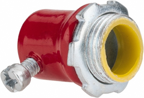 Cooper Crouse-Hinds Conduit Connector: For EMT, Steel, 1/2" Trade Size - 1450