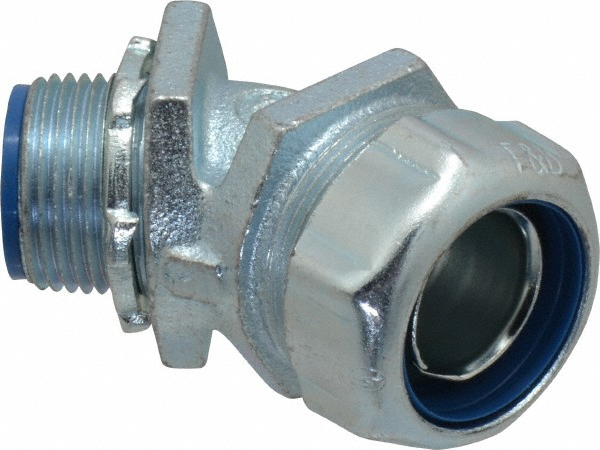 Thomas & Betts Conduit Connector: For FMC, Malleable Iron, 1" Trade Size - 3137