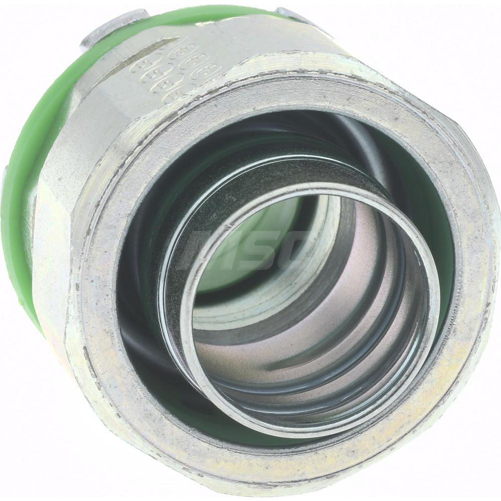 Cooper Crouse-Hinds Conduit Connector: For Liquid-Tight, Steel, 3/4" Trade Size - LTBK75