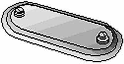Hubbell Killark 3-1/2" & 4" Trade, Aluminum Conduit Body Cover Plate - 970SA