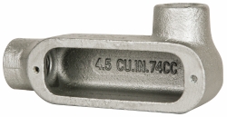 Cooper Crouse-Hinds Form 5, LR Body, 1/2" Trade, Rigid Malleable Iron Conduit Body - LR50M