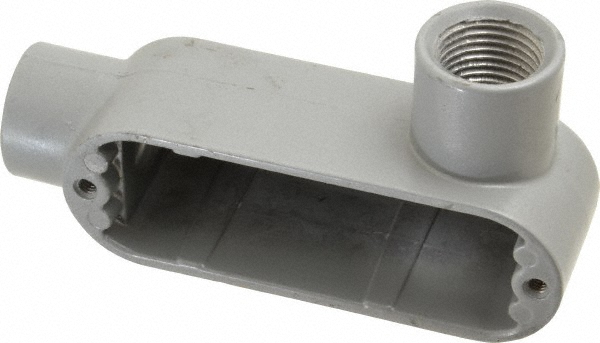 Cooper Crouse-Hinds Form 5, LR Body, 1/2" Trade, Rigid Malleable Iron Conduit Body - LR50M