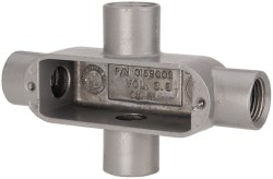Hubbell Killark Form 85, X Body, 1" Trade, IMC, Rigid Aluminum Conduit Body - OX-3