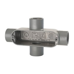 Hubbell Killark Form 85, X Body, 1" Trade, IMC, Rigid Aluminum Conduit Body - OX-3