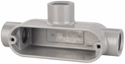 Hubbell Killark Form 85, X Body, 1" Trade, IMC, Rigid Aluminum Conduit Body - OX-3