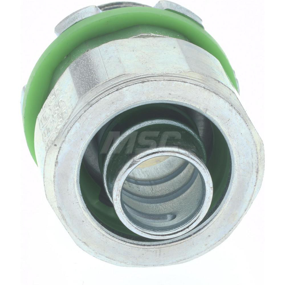 Cooper Crouse-Hinds Conduit Connector: For Liquid-Tight, Steel, 3/8" Trade Size - LTK38
