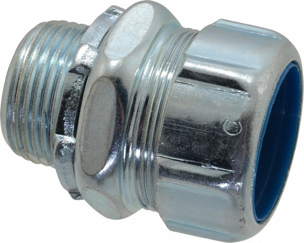 Cooper Crouse-Hinds Conduit Connector: For Liquid-Tight, Steel, 3/8" Trade Size - LTK38