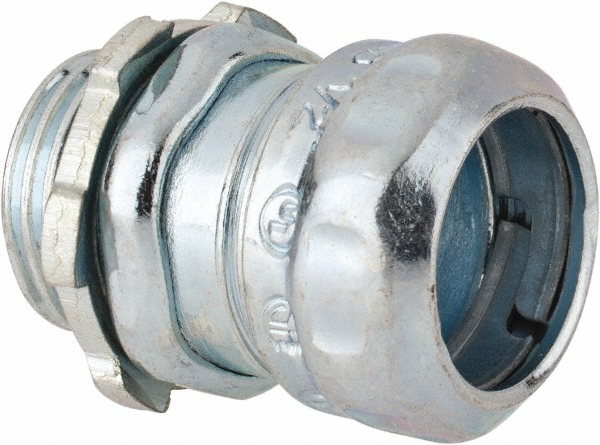 Cooper Crouse-Hinds Conduit Connector: For EMT, Steel, 1-1/4" Trade Size - 653
