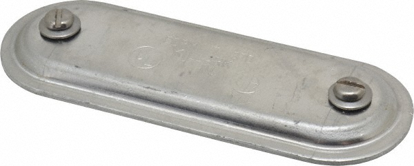Hubbell Killark 1" Trade, Cast Iron Conduit Body Cover Plate - 370C