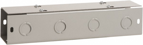 nVent Hoffman 6" High x 6" Wide x 12" Long, Screw Mount Solid Wall Wire Duct - F66T112GVP