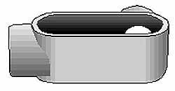 Thomas & Betts LR Body, 1-1/4" Trade, IMC, Rigid Aluminum Conduit Body - ALR-4
