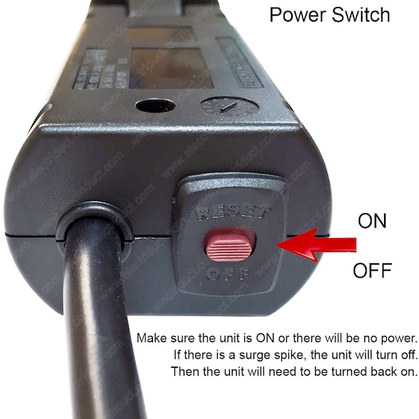 Electriduct ED Desktop Pull-Up PowerTap Grommet with Surge Protector and USB - PDC-SW-4P-2U-2