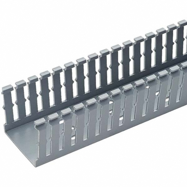 Panduit "Wire Duct: Slotted Wall, 3.12" High, Screw Mount" - G1.5X3LG6