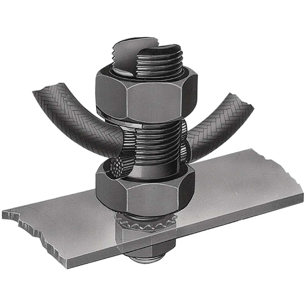Panduit 4 to 2/0 AWG Compatible Grounding Clamp - GPL-57-1