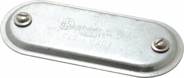 Hubbell Killark 1/2" Trade, Steel Conduit Body Cover Plate - 170