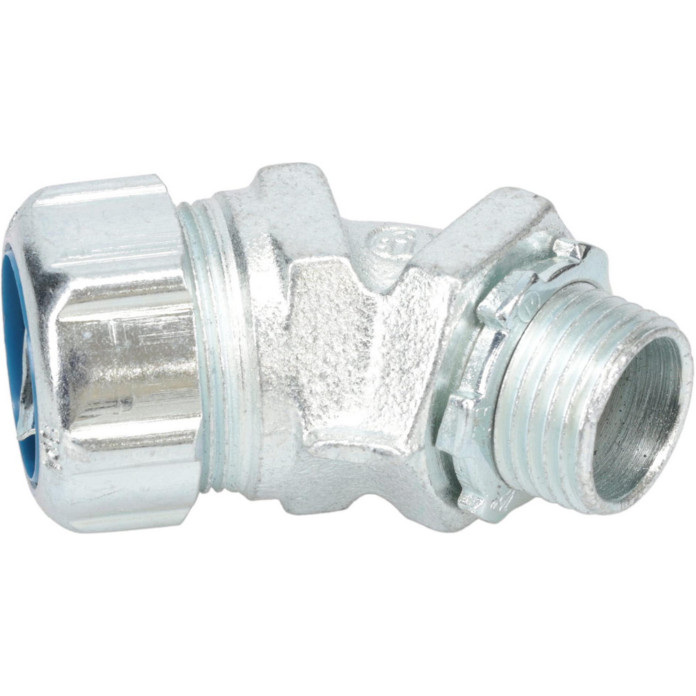 Thomas & Betts Conduit Connector: For Liquid-Tight, Malleable Iron, 1/2" Trade Size - 5252