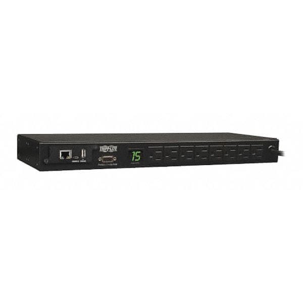 Tripp Lite PDU, Monitored, 1.4kW, 120V, 8 5-15R, 1U - PDUMNH15