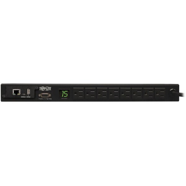 Tripp Lite PDU, Monitored, 1.4kW, 120V, 8 5-15R, 1U - PDUMNH15