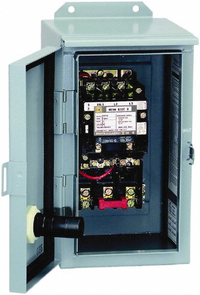 Square D 220 Coil VAC at 50 Hz, 240 Coil VAC at 60 Hz, 18 Amp, Nonreversible Enclosed Enclosure NEMA Motor Starter - 8536SBA1V03