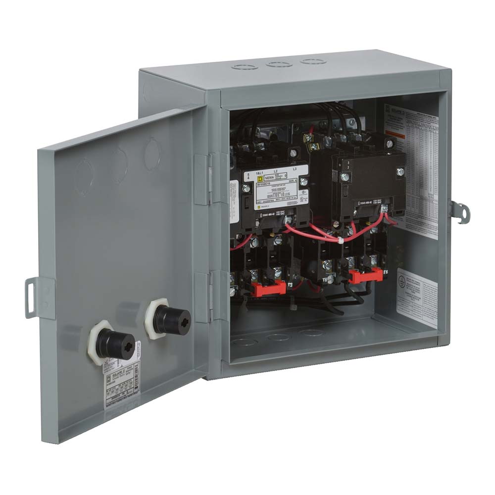 Square D 208 Coil VAC at 60 Hz, 27 Amp, NEMA Size 1, Nonreversible Enclosed Enclosure NEMA Motor Starter - 8536SCG3V08