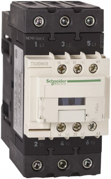 Square D 3 Pole, 440 Coil VAC at 50 Hz and 480 Coil VAC at 60 Hz, 45 Amp NEMA Contactor - 8502SDO2V06