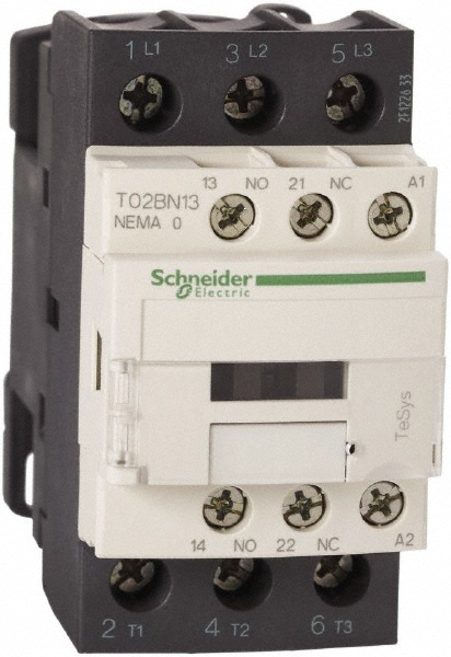Square D 3 Pole, 110 Coil VAC at 50 Hz and 120 Coil VAC at 60 Hz, 18 Amp NEMA Contactor - 8502SBO2V02S