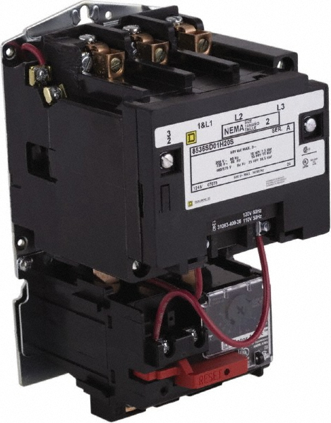 Schneider Electric 120 Coil VAC, 45 Amp, NEMA Size 2, Nonreversible Open Enclosure NEMA Motor Starter - T36DN13G7