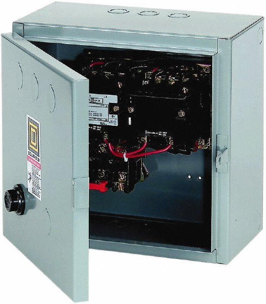 Square D 3 Pole, 110 Coil VAC at 50 Hz and 120 Coil VAC at 60 Hz, 27 Amp NEMA Contactor - 8702SCG8V02S