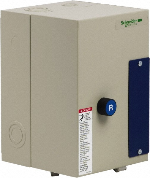 Schneider Electric 3 Pole, 25 Amp, 120 Coil VAC, Nonreversible Enclosed IEC Motor Starter - LE1D253A62OG70