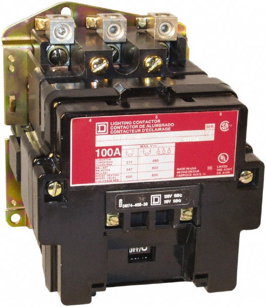 Square D 3R NEMA Rated, 4 Pole, Electrically Held Lighting Contactor - 8903SQH3V02