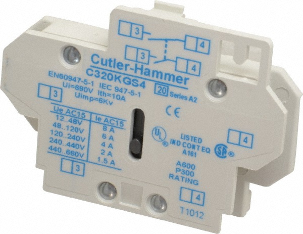 Eaton Cutler-Hammer Starter Auxiliary Contact - C320KGT2